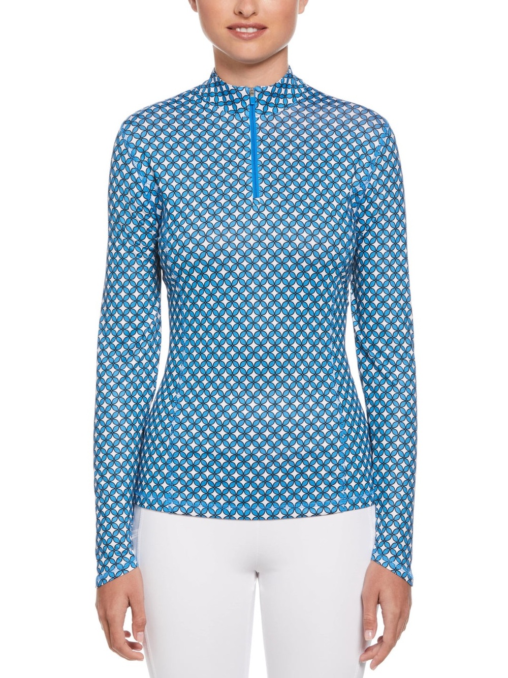 Callaway Women’s Geo Print Sun Protection Golf Shirt Size Large